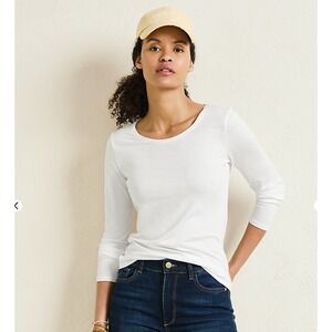 Garnet Hill Long Sleeve TeeShirt Womens M Purple Cotten